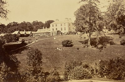 [Country House with a Greenhouse and Lawn] by Unknown artist