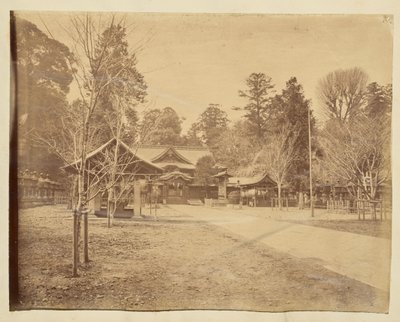Courtyard in an Unidentified Japanese Temple by Unknown artist