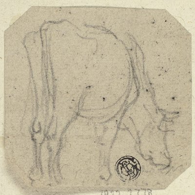 Cow Grazing by Unknown artist
