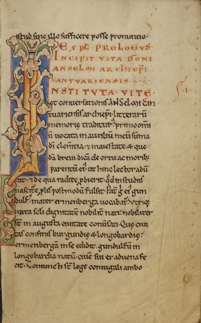 Decorated Initial I by Unknown artist