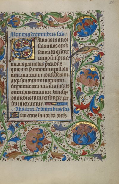 Decorated Initial S by Unknown artist