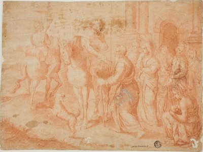 Departure of Tobias by Unknown artist