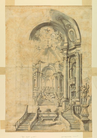 Design for a Church Festival Setting by Unknown artist