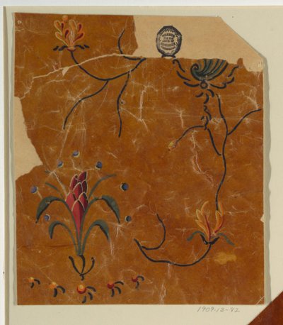 Design for a Woven Fabric, Fragment by Unknown artist