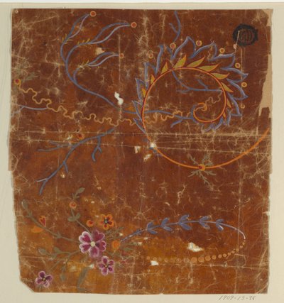Design for a Woven Fabric, Fragment by Unknown artist