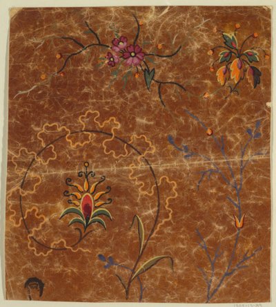 Design for a Woven Fabric, Fragment by Unknown artist