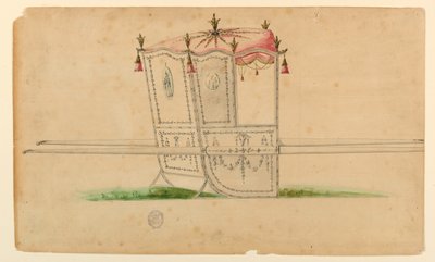Design for a Sedan Chair by Unknown artist