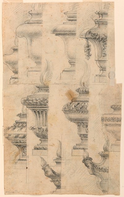 Designs for Baluster Vases by Unknown artist