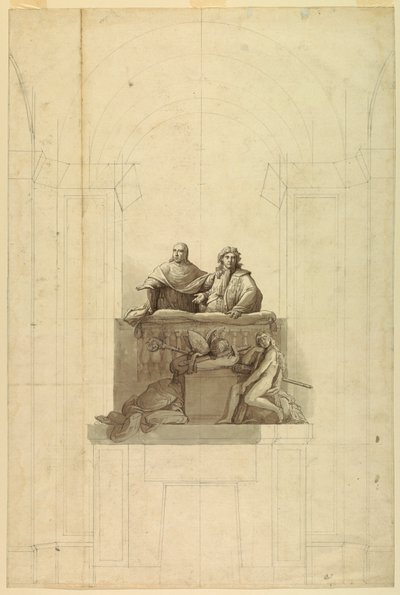 Detailed View of the Three Figures by Unknown artist