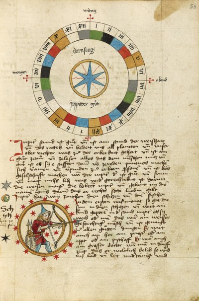 Diagram for Thursday; Sagittarius by Unknown artist