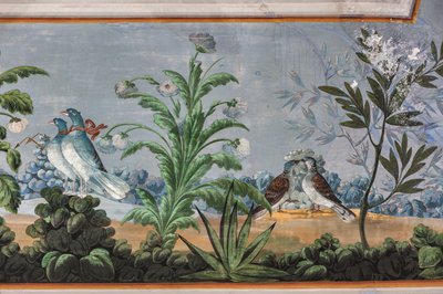 Doves and Flowers (detail) by Unknown artist