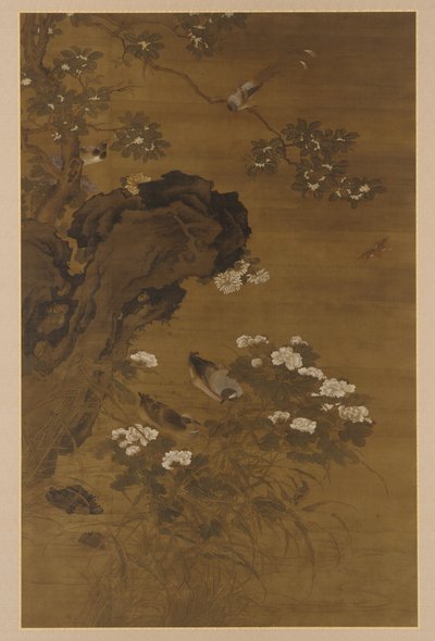 Ducks on the Autumn Stream by Unknown artist