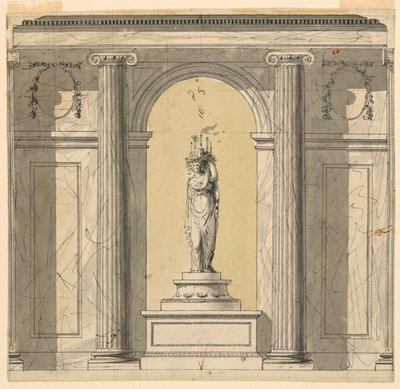 Elevation of a Wall of a Vestibule by Unknown artist