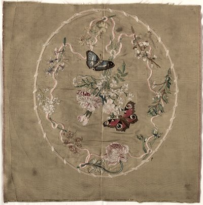 Embroidery for Fire Screen by Unknown artist