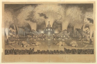 Fireworks Festival Honoring a Marriage by Unknown artist