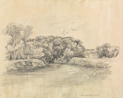 Fishermen on the River Stour by Unknown artist