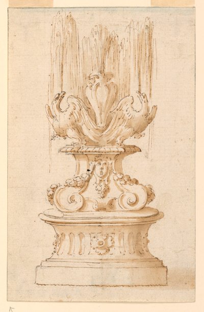 Fountain with Two Eagles by Unknown artist