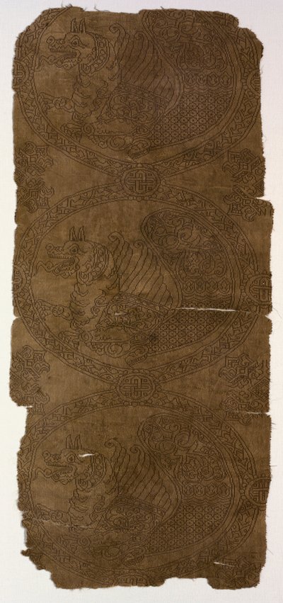 Fragment with Senmurvs by Unknown artist