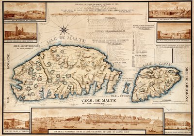French chart of Malta, c.1798 by Unknown artist