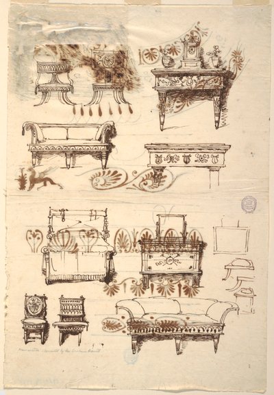 Furniture Designs by Unknown artist