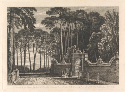 Gateway to the Flower Garden at Farnley by Unknown artist