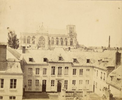 Gendarmerie Imperiale Building and Gothic Cathedral by Unknown artist