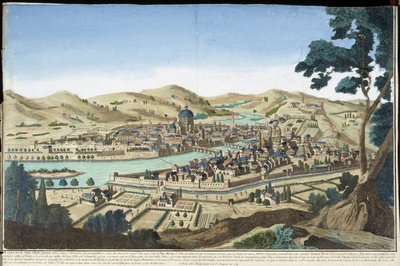 General view of Florence - engraving by Unknown artist