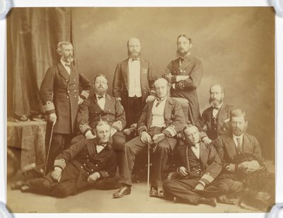 Group Portrait of Naval Officers by Unknown artist