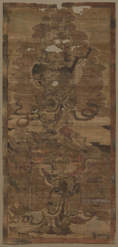 Guardian Kings: Dhrtarastra and Virupaksa by Unknown artist