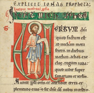 Historiated Initial from a Bible by Unknown artist