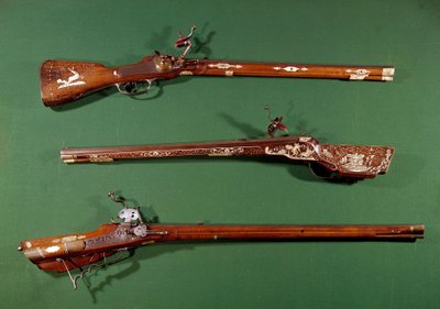 Hunting rifles by Unknown artist