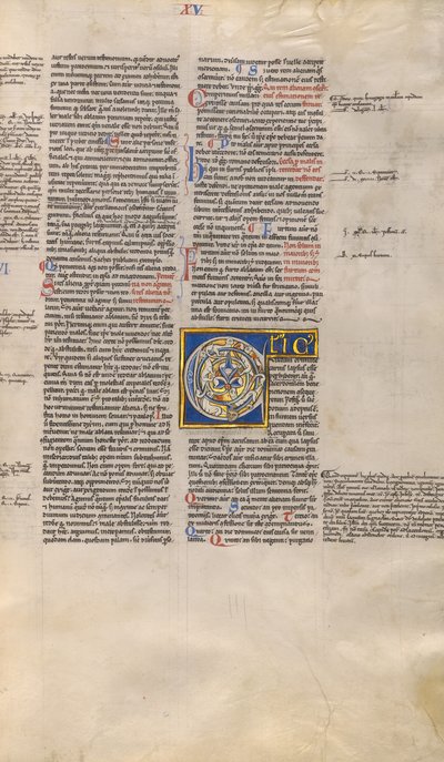 Inhabited Initial C by Unknown artist