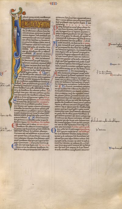 Inhabited Initial I by Unknown artist