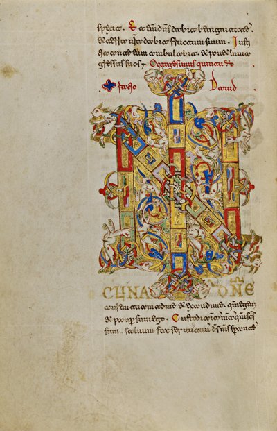 Inhabited Initials IN by Unknown artist