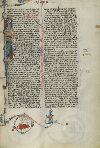 Initial I: Saint James with Christ Above by Unknown artist