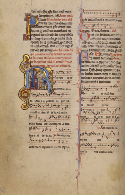 Initial R: The Women at the Tomb by Unknown artist