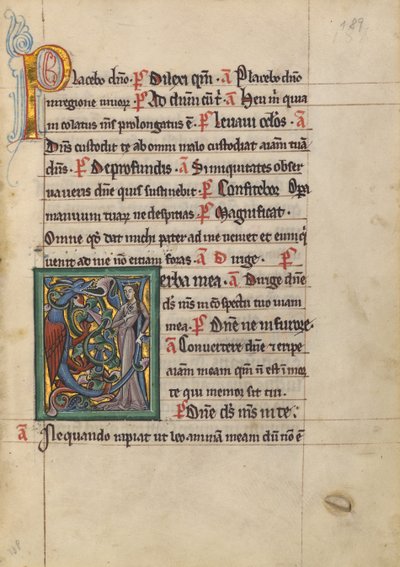 Initial V: Dragon and a Woman by Unknown artist