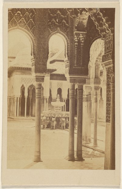 Interior View of Columns, The Alhambra by Unknown artist