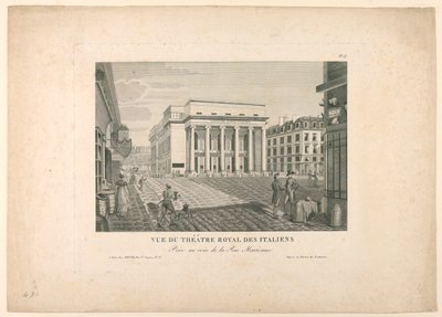 Italian Theater, Paris by Unknown artist