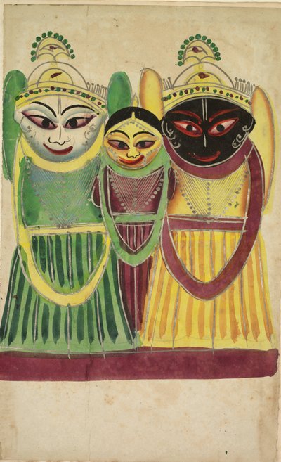 Jagannatha Trio (verso) by Unknown artist
