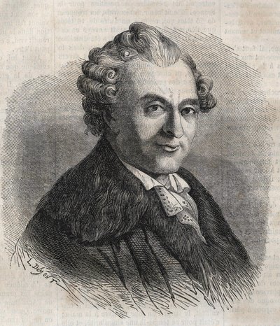 Jean Michel Sedaine. French playwright 1719-1797 by Unknown artist
