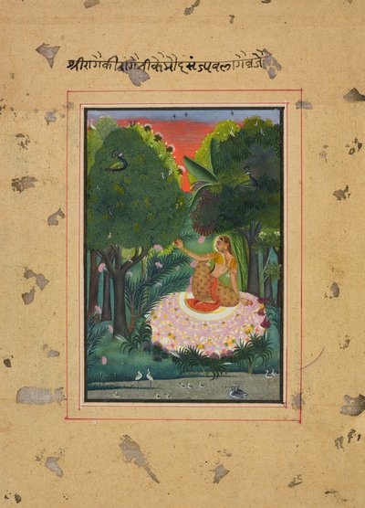 Kamod Ragini, Folio from a Ragamala by Unknown artist