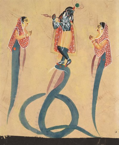 Krishna Quells the Serpent Kaliya by Unknown artist