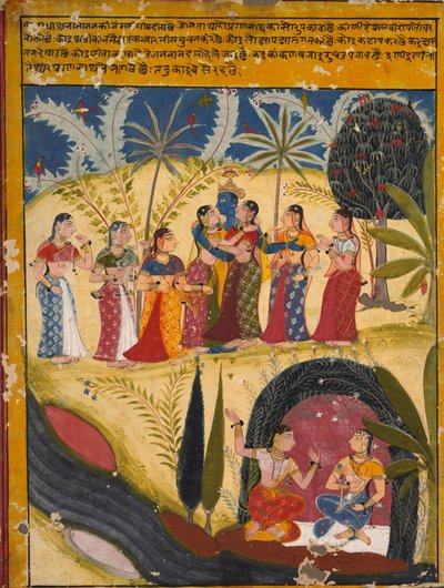 Krishna and Gopis by Unknown artist