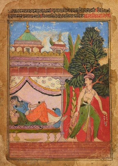 Lalit Ragini, folio from a Ragamala by Unknown artist