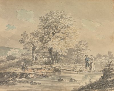 Landscape with Footbridge by Unknown artist