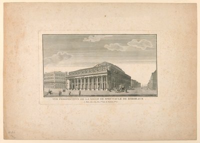 The Theatre Hall, Bordeaux by Unknown artist