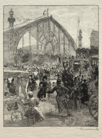 Leaving the 1889 Exhibition by Unknown artist