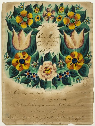 Letter of Congratulations to Karna Martensdottir by Unknown artist