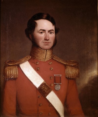 Lieutenant John Reid, 54th by Unknown artist